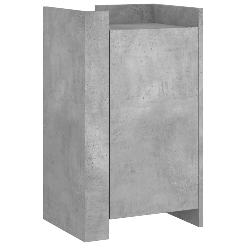 vidaXL Aparador de madera de ingeniería gris hormigón 45x35x75 cm