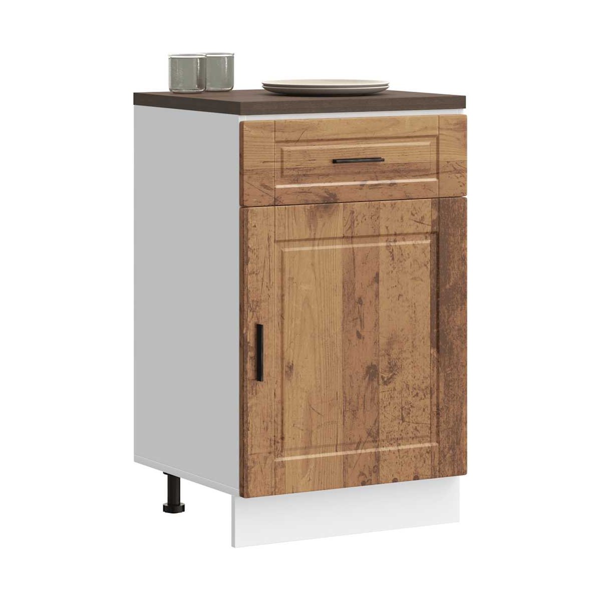 Mueble bajo de cocina porto madera vieja madera reconstituida VX-853965